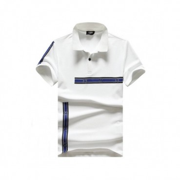 [펜디]Fendi 2020 Mens Logo Casual Cotton Polo Short Sleeved Tshirts - 펜디 2020 남성 로고 캐쥬얼 코튼 폴로 반팔티 Fen0639x.Size(m 