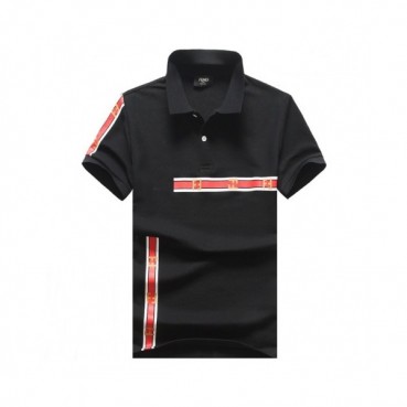 [펜디]Fendi 2020 Mens Logo Casual Cotton Polo Short Sleeved Tshirts - 펜디 2020 남성 로고 캐쥬얼 코튼 폴로 반팔티 Fen0638x.Size(m 