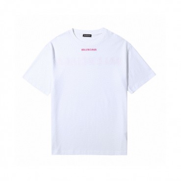 [발렌시아가]Balenciaga 2019 Mm/Wm Logo Cotton Short Sleeved Tshirt - 발렌시아가 2019 남자 로고 오버사이즈 코튼 반팔티 Bal0577x.Size(xs 