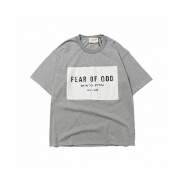 [피어오브갓]Fear of god 2020 Mm/Wm Oversize Minimal Cotton Short Sleeved Tshirts - 피어오브갓 2020 남자 미니멀 오버사이즈 코튼 반팔티 Fea0102x.Size(s 
