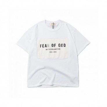 [피어오브갓]Fear of god 2020 Mm/Wm Oversize Minimal Cotton Short Sleeved Tshirts - 피어오브갓 2020 남자 미니멀 오버사이즈 코튼 반팔티 Fea0101x.Size(s 