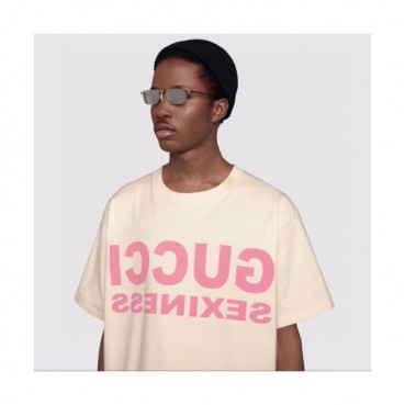 [매장판]Gucci 2020 Mm/Wm Logo Cotton Crew neck Short Sleeved Tshirts - 구찌 2020 남/녀 로고 코튼 크루넥 반팔티 Guc02393x.Size(s 