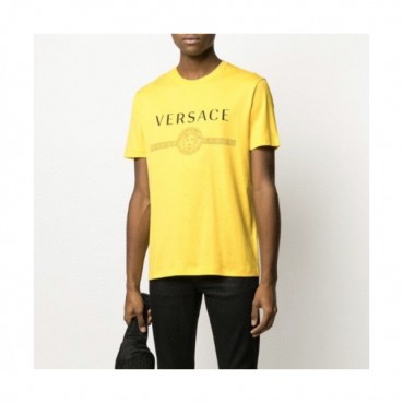[베르사체]Versace 2020 Mens Logo Silket Short Sleeved Tshirts - 베르사체 2020 남성 메두사 실켓 반팔티 Ver0576x.Size(s 