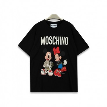 [모스키노]Moschino 2020 Mm/Wm Logo Cotton Short Sleeved Tshirts - 모스키노 2020 남자 로고 코튼 반팔티 Mos0081x.Size(xs 