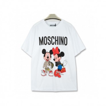 [모스키노]Moschino 2020 Mm/Wm Logo Cotton Short Sleeved Tshirts - 모스키노 2020 남자 로고 코튼 반팔티 Mos0080x.Size(xs 