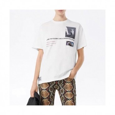 [버버리]Burberry 2020 Mm/Wm Logo Crew-neck Cotton Short Sleeved Tshirts 