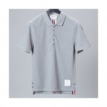 [톰브라운]Thom Browne 2020 Mm/Wm Casual Cotton Short Sleeved Polo Tshirts - 톰브라운 2020 남자 로고 코튼 폴로 반팔티 Tho0660x.Size(s 