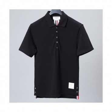 [톰브라운]Thom Browne 2020 Mm/Wm Casual Cotton Short Sleeved Polo Tshirts - 톰브라운 2020 남자 로고 코튼 폴로 반팔티 Tho0658x.Size(s 
