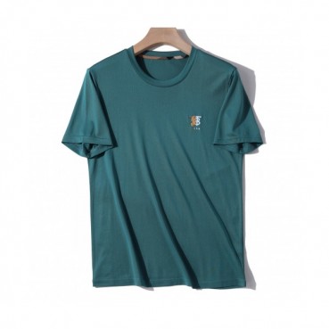 [버버리]Burberry 2020 Mens Logo Crew-neck Silket Short Sleeved Tshirts 