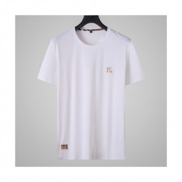 [버버리]Burberry 2020 Mens Logo Crew-neck Silket Short Sleeved Tshirts 