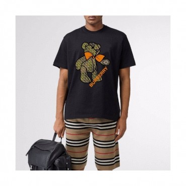 [버버리]Burberry 2020 Mens Logo Crew-neck Cotton Short Sleeved Tshirts 