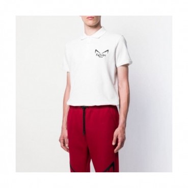 [펜디]Fendi 2020 Mens Logo Casual Cotton Polo Short Sleeved Tshirts - 펜디 2020 남성 로고 캐쥬얼 코튼 폴로 반팔티 Fen0628x.Size(m 