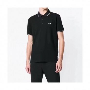 [펜디]Fendi 2020 Mens Logo Casual Cotton Polo Short Sleeved Tshirts - 펜디 2020 남성 로고 캐쥬얼 코튼 폴로 반팔티 Fen0625x.Size(m 