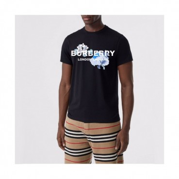 [버버리]Burberry 2020 Mens Logo Crew-neck Cotton Short Sleeved Tshirts 