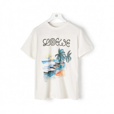 [로에베]Loewe 2020 Mm/Wm Logo Cotton Short Sleeved Tshirts - 로에베 2020 남자 로고 코튼 반팔티 Loe0202x.Size(s 