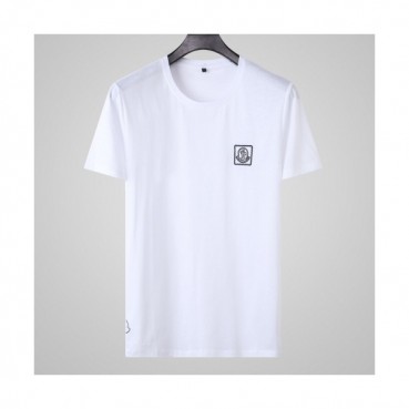 [매장판]Moncler 2020 Mens Logo Silket Short Sleeved Tshirts - 몽클레어 2020 남성 로고 실켓 반팔티 Moc01556x.Size(l 