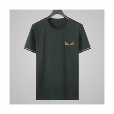 [펜디]Fendi 2020 Mens Logo Casual Short Sleeved Tshirts - 펜디 2020 남성 로고 캐쥬얼 반팔티 Fen0623x.Size(l 