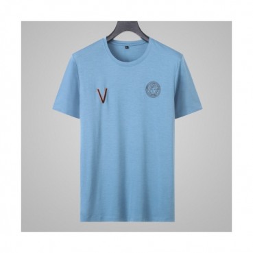 [베르사체]Versace 2020 Mens Logo Silket Short Sleeved Tshirts - 베르사체 2020 남성 메두사 실켓 반팔티 Ver0571x.Size(l 