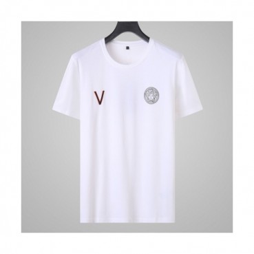 [베르사체]Versace 2020 Mens Logo Silket Short Sleeved Tshirts - 베르사체 2020 남성 메두사 실켓 반팔티 Ver0570x.Size(l 
