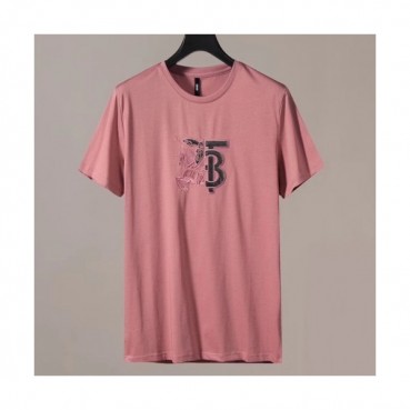 [버버리]Burberry 2020 Mens Logo Silket Crew-neck Short Sleeved Tshirts 