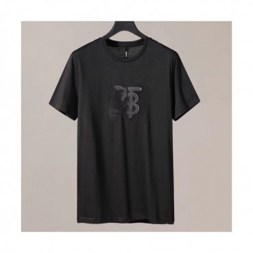 [버버리]Burberry 2020 Mens Logo Silket Crew-neck Short Sleeved Tshirts 