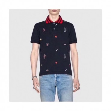 [매장판]Gucci 2020 Mens Logo Cotton Short Sleeved Polo Tshirts - 구찌 2020 남성 로고 코튼 폴로 반팔티 Guc02359x.Size(m 
