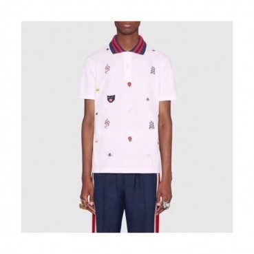[매장판]Gucci 2020 Mens Logo Cotton Short Sleeved Polo Tshirts - 구찌 2020 남성 로고 코튼 폴로 반팔티 Guc02358x.Size(m 