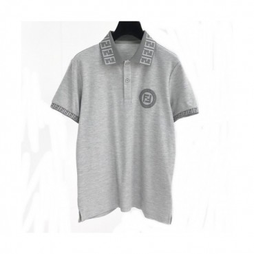 [펜디]Fendi 2020 Mens Logo Casual Cotton Polo Short Sleeved Tshirts - 펜디 2020 남성 로고 캐쥬얼 코튼 폴로 반팔티 Fen0608x.Size(m 