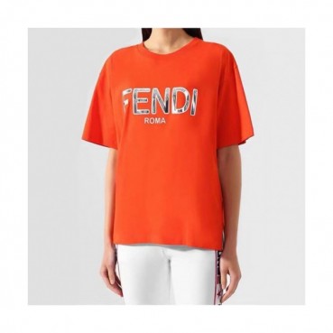 Fendi Womens Short Sleeved Tshirt - 펜디 여성 캐쥬얼 반팔티 