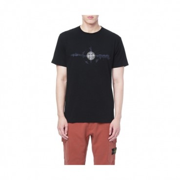 [스톤아일랜드]Stone Island 2020 Mens Logo Cotton Short Sleeved Tshirts - 스톤아일랜드 2020 남성 로고 코튼 반팔티 Sto0117x.Size(m 