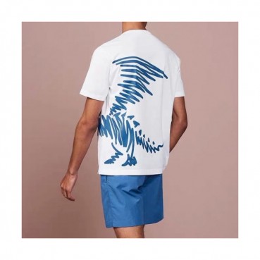 Hermes 2020 Mens Crew-neck Silket Short Sleeved Tshirts 