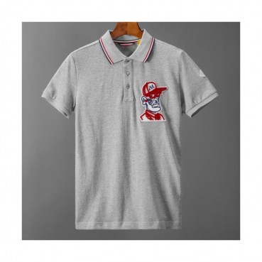 [매장판]Moncler 2020 Mens Logo Cotton Short Sleeved Polo Tshirts - 몽클레어 2020 남성 로고 코튼 폴로 반팔티 Moc01521x.Size(m 