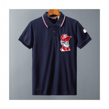 [매장판]Moncler 2020 Mens Logo Cotton Short Sleeved Polo Tshirts - 몽클레어 2020 남성 로고 코튼 폴로 반팔티 Moc01520x.Size(m 
