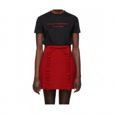 [미우미우]Miumiu 2020 Ladies Cotton Short Sleeved Tshirts - 미우미우 2020 여성 코튼 반팔티 Miu0178x.Size(s 