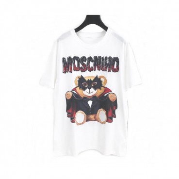 [모스키노]Moschino 2020 Mm/Wm Logo Cotton Short Sleeved Tshirts - 모스키노 2020 남자 로고 코튼 반팔티 Mos0070x.Size(s 