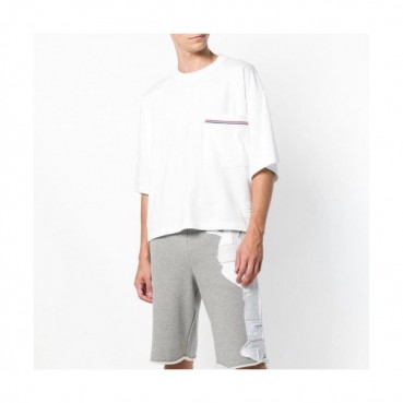 [톰브라운]Thom Browne 2020 Mens Casual Cotton Oversize Short Sleeved Tshirts - 톰브라운 2020 남성 로고 코튼 오버사이즈 반팔티 Tho0528x.Size(s 