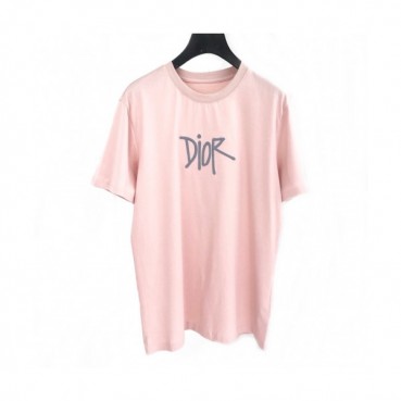 [디올]Dior 2020 Mm/Wm Logo Cotton Short Sleeved Tshirts - 디올 2020 남자 로고 코튼 반팔티 Dio0528x.Size(s 