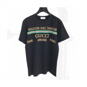 [매장판]Gucci 2020 Mm/Wm Logo Silket Short Sleeved Tshirts - 구찌 2020 남자 로고 실켓  반팔티 Guc02101x.Size(s 