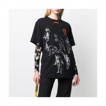 [오프화이트]Off-white 2020 Mm/Wm Printing Logo Crew 