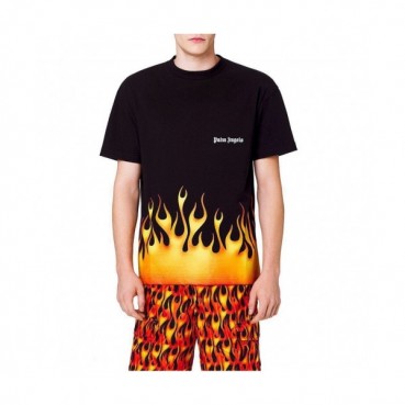[팜 엔젤스]Palm Angels 2020 Mm/Wm Logo Cotton Short Sleeved Tshirts - 팜 엔젤스 2020 남자 로고 코튼 반팔티셔츠 Pam0080x.Size(xs 