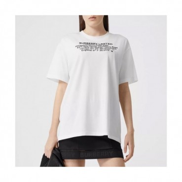 [버버리]Burberry 2020 Mm/Wm Logo Cotton Short Sleeved Tshirts - 버버리 2020 남자 로고 코튼 반팔티 Bur01995x.Size(xs 