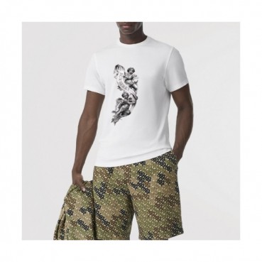 [버버리]Burberry 2020 Mm/Wm Logo Cotton Short Sleeved Tshirts - 버버리 2020 남자 로고 코튼 반팔티 Bur01988x.Size(s 