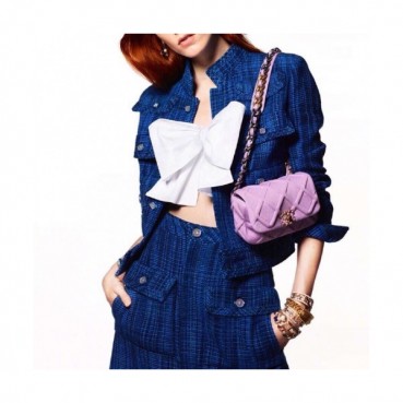 [샤넬]Chanel 2020 Womens Big Ribbon Cotton Blouse - 샤넬 2020 여성 빅리본 코튼 블라우스 Cnl0531x.Size(s 