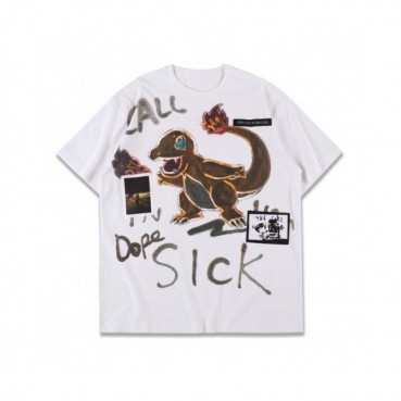 Guernika 2019 Mm/Wm Logo Oversize Cotton Short Sleeved Tshirts - Guernika 남자 레드 로고 오버사이즈 코튼 반팔티 Gue0010x.Size(m 