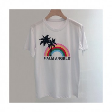 [팜 엔젤스]Palm Angels 2020 Mm/Wm Logo Silket Short Sleeved Tshirts - 팜 엔젤스 2020 남자 로고 실켓 반팔티셔츠 Pam0077x.Size(s 