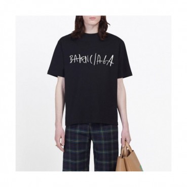 [발렌시아가]Balenciaga 2020 Mm/Wm Logo Cotton Short Sleeved Tshirts - 발렌시아가 2020 남자 로고 오버사이즈 코튼 반팔티 Bal0460x.Size(xs 