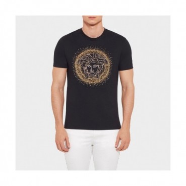 [베르사체]Versace 2020 Mens Logo Silket Short Sleeved Tshirts - 베르사체 2020 남성 메두사 실켓 반팔티 Ver0502x.Size(s 