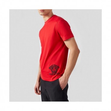 [베르사체]Versace 2020 Mens Logo Silket Short Sleeved Tshirts - 베르사체 2020 남성 메두사 실켓 반팔티 Ver0498x.Size(s 