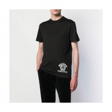 [베르사체]Versace 2020 Mens Logo Silket Short Sleeved Tshirts - 베르사체 2020 남성 메두사 실켓 반팔티 Ver0496x.Size(s 