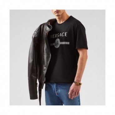 [베르사체]Versace 2020 Mens Logo Silket Short Sleeved Tshirts - 베르사체 2020 남성 메두사 실켓 반팔티 Ver0491x.Size(s 